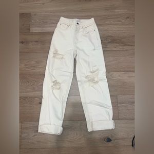 brand new urban outfitters high waisted distressed mom jeans 24” with tags